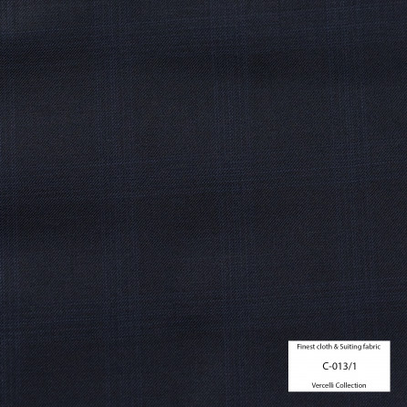 C013/1 Vercelli VIII - 95% Wool - Đen xám Caro ẩn